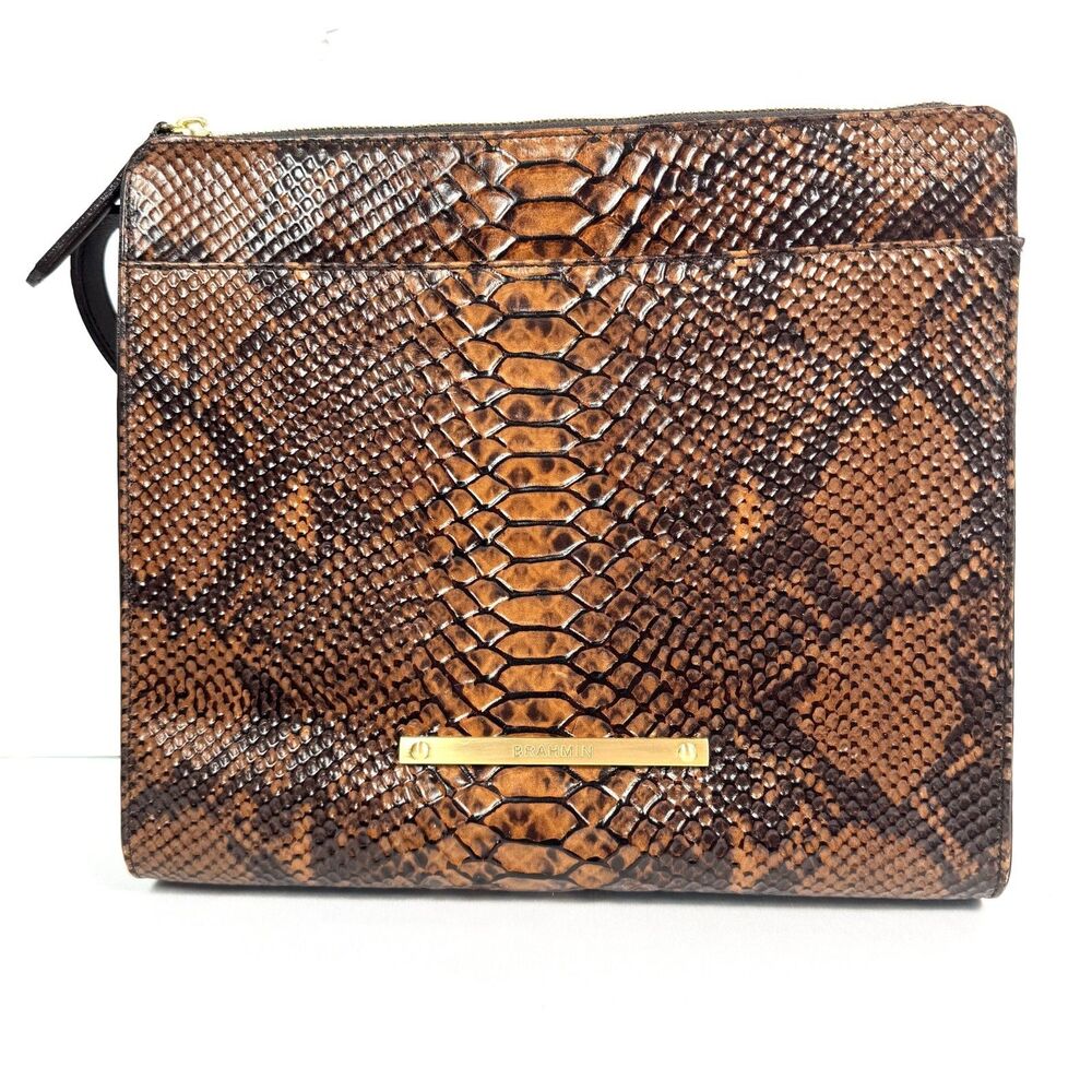 Brahmin Anywhere Crossbody Tortoise Seville Brown Leather NWT Macy’s Exclusive